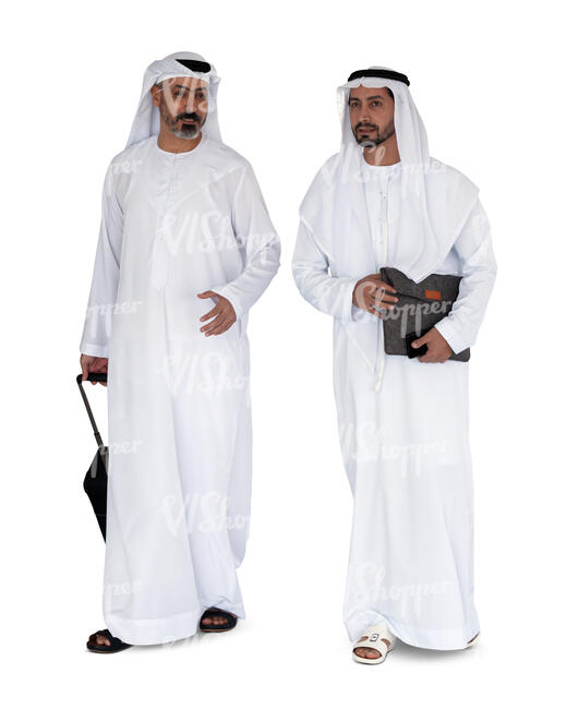 two cut out arab men walking - VIShopper