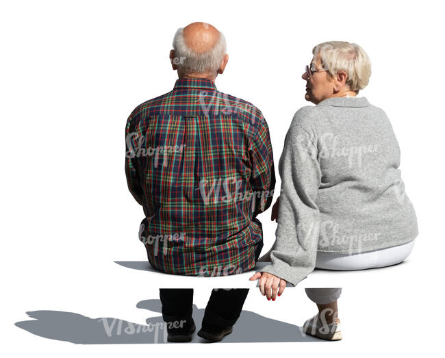 older couple sitting