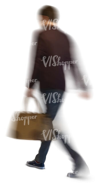 motion blur man walking