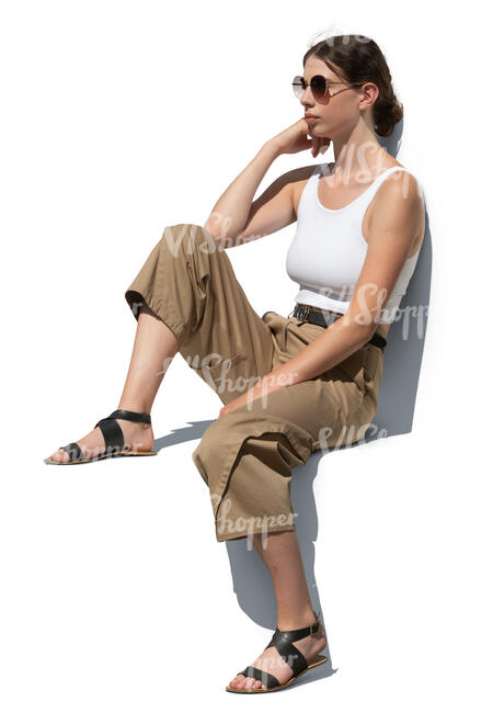 woman sitting