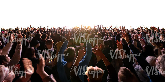 concert audience clapping and cheering