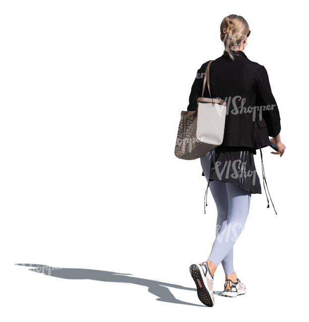 woman walking casually