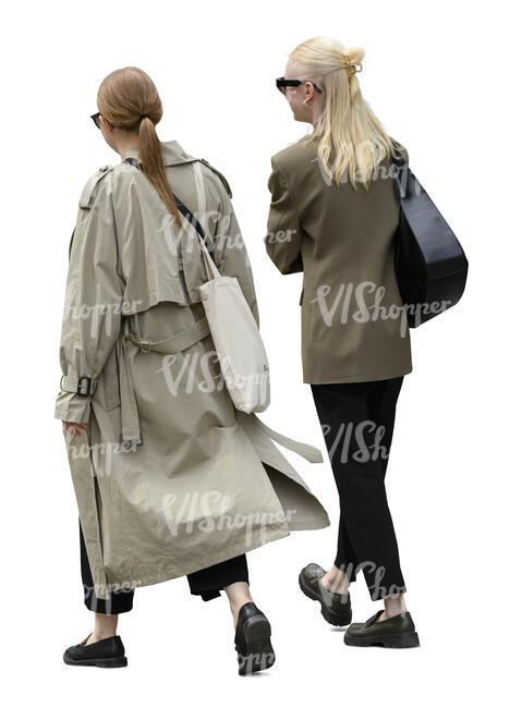 two women walking