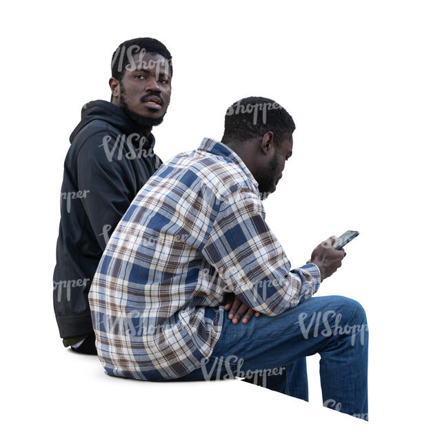 two black men sitting