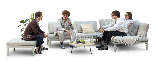 group of people having a party on on terrace