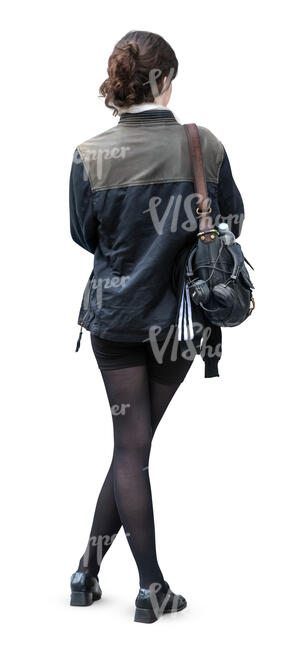 cut out woman standing casually 