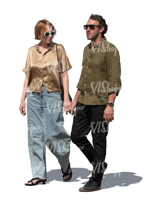 couple walking hand in hand