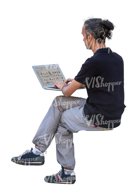 indian man working with a computer