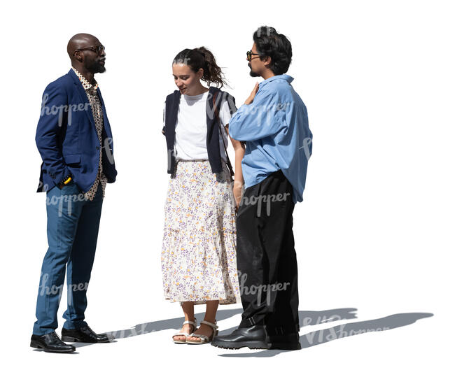 multinational group of people standing