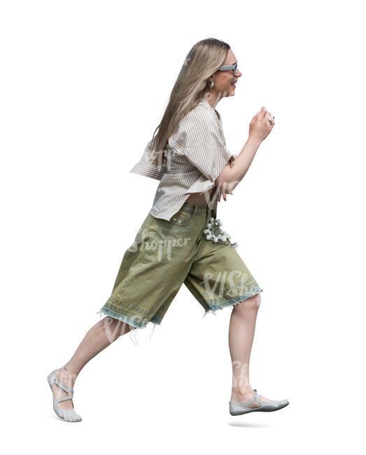 woman running