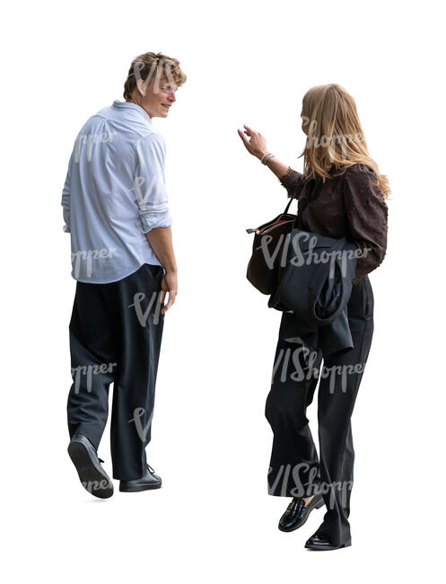 woman waving goodbye to a friend