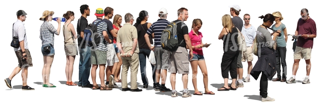 large group of people standing together