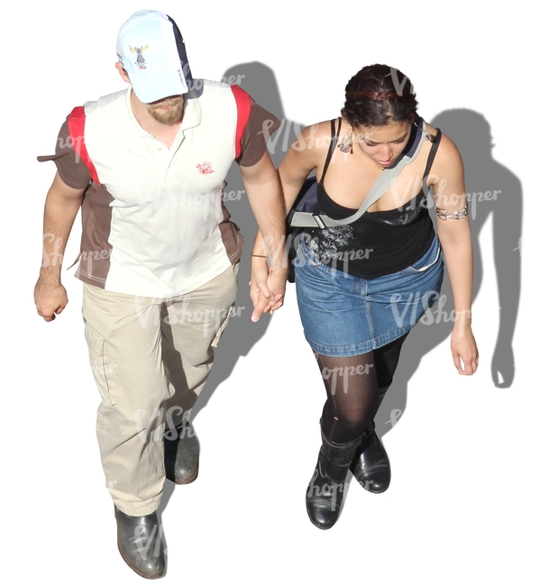 couple walking hand in hand