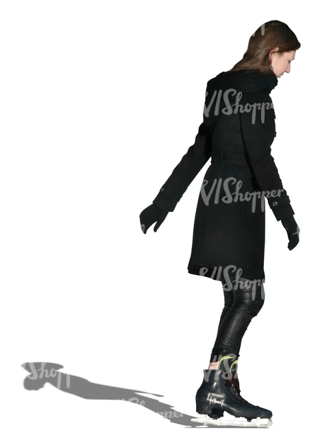 cut out woman skating