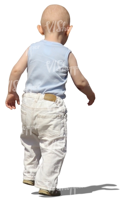 cut out toddler walking