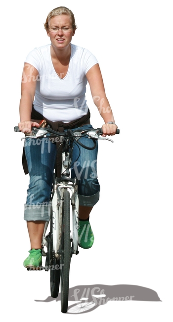 woman cycling