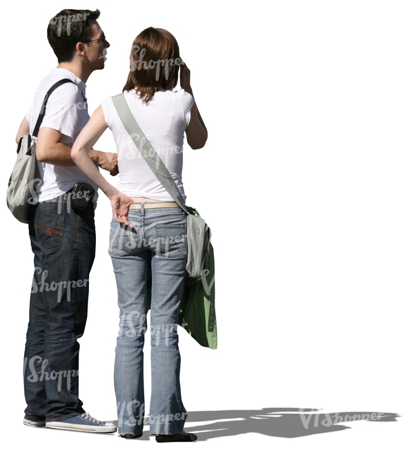couple standing and talking