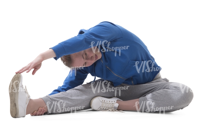 woman working out on the floor