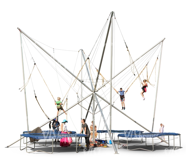 quad bungee attraction for kids