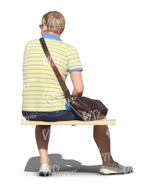 man sitting on a bench