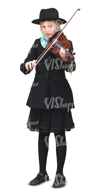 young girl playing violin