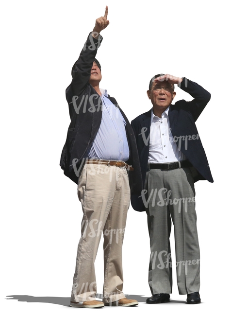 two asian businessmen