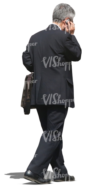 businessman talking on a phone