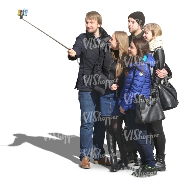 group taking a selfie