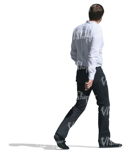 cut out man walking