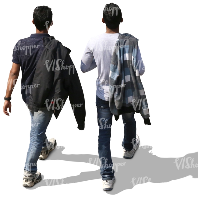 two men walking