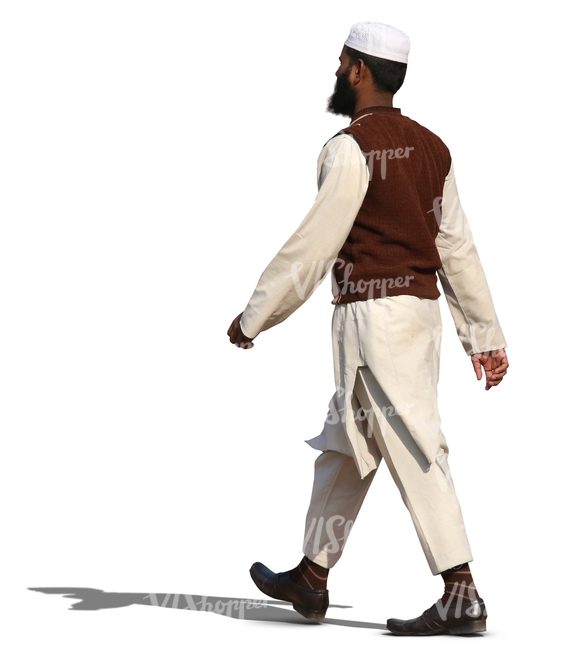 muslim man walking