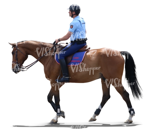 police officer riding a horse