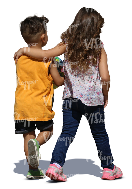 girl and boy walking together