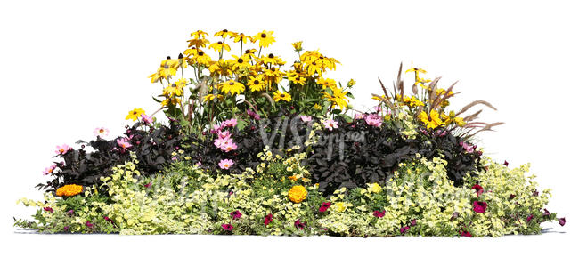 cut out flowerbed
