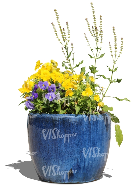 free cutout flowerpot