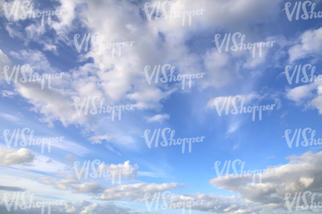 daytime sky with some regular clouds