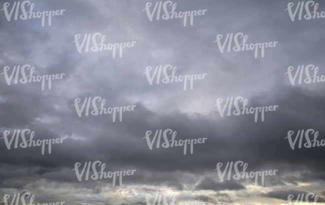 grey sky with dark clouds