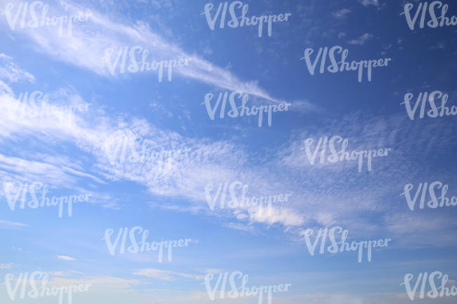 blue sky with some cirrus clouds 