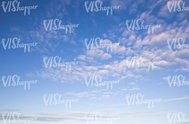 blue sky with small clouds