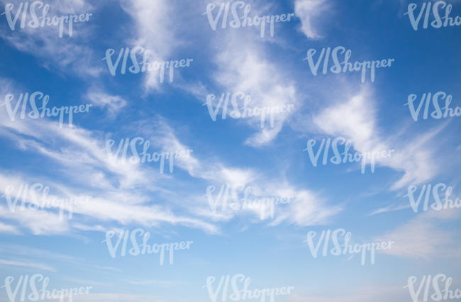 blue sky with irregular clouds