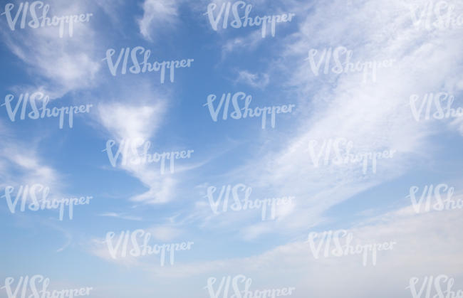 blue sky with light white clouds