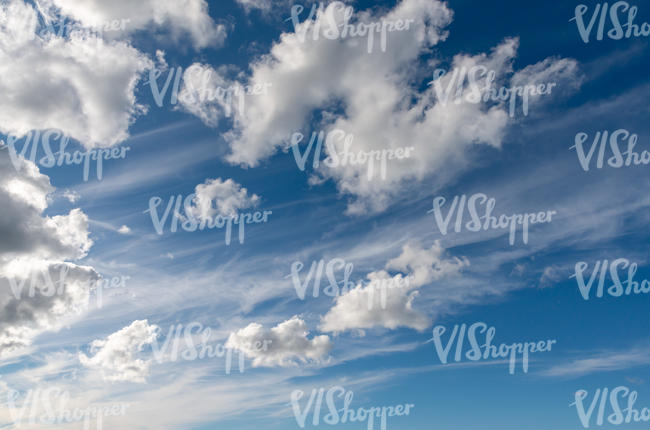 blue sky with some white clouds