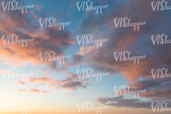 sunset with pink clouds