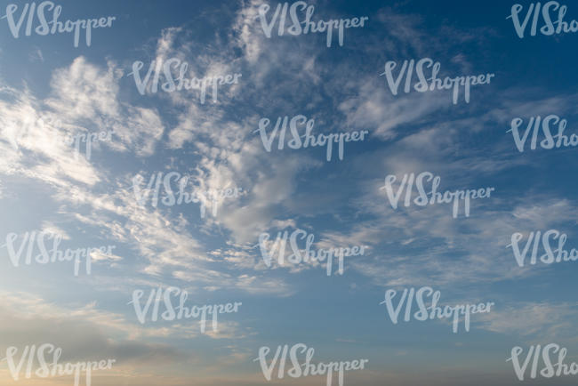 deep blue afternoon sky