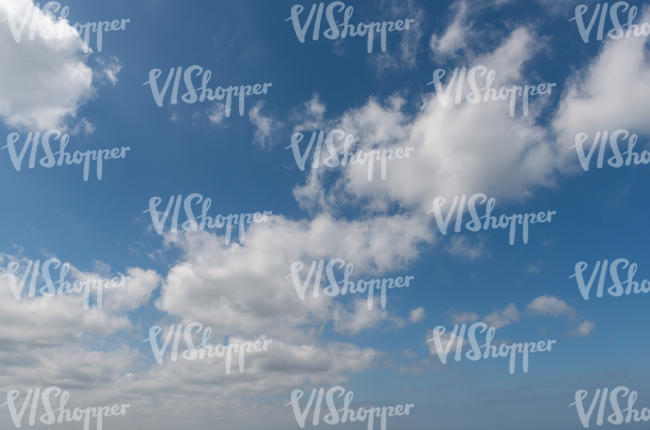 blue sky with white clouds