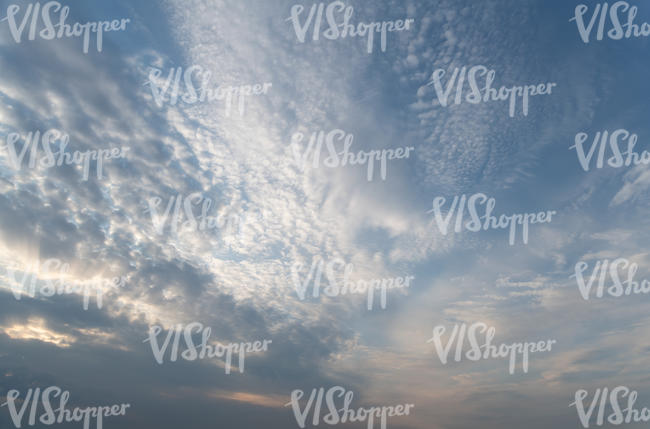 evening sky with thin clouds