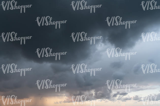 sunset with storm clouds