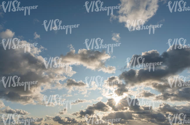 sky with backlit clouds