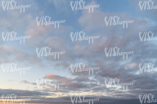 evening sky with thin clouds