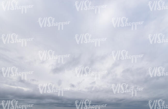overcast sky with slightly grey clouds